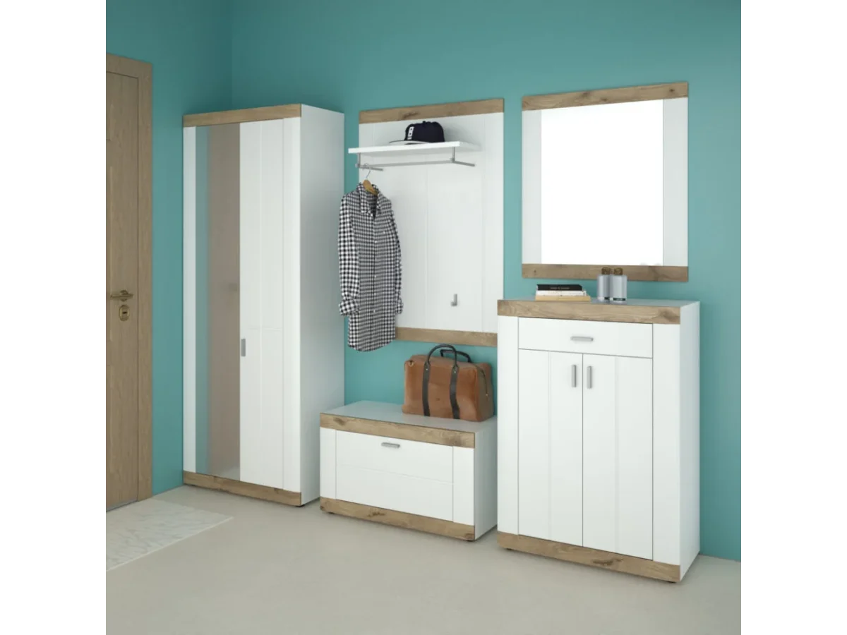 What is a hallway with a closet?